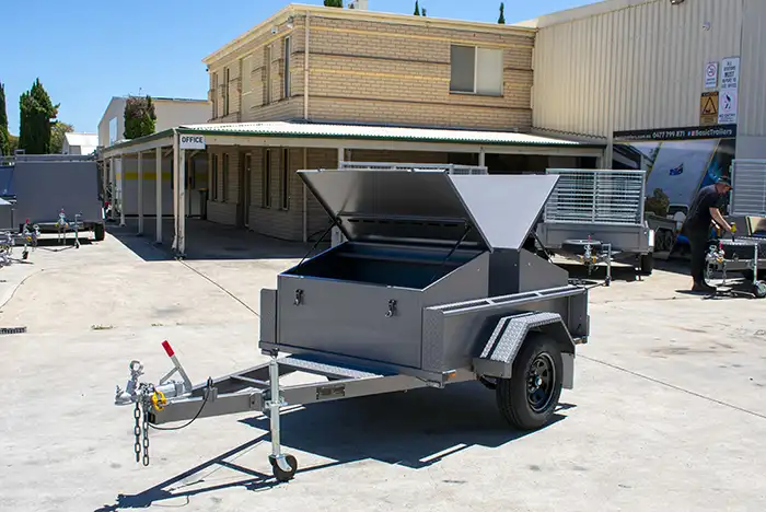 7x5 Open BBQ Trailer